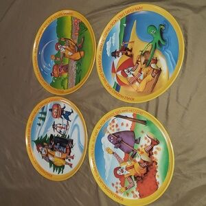 Vintage complete set 1977 McDonald's Change of season collector's plates 10in